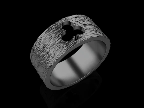 Card Clubs ring model 635 3D Print Model
