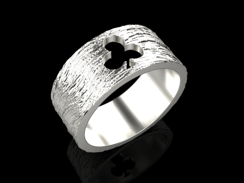 Bague Clubs de Cartes mod&egrave;le 635 Modèles 3D en vedette