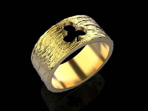 Card Clubs ring model 635 3D Print Model
