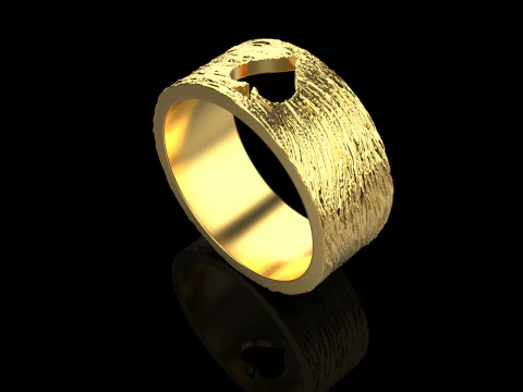 Card spades ring model 634 3D Print Model