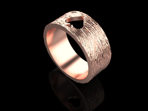 Card spades ring model 634 3D Print Model