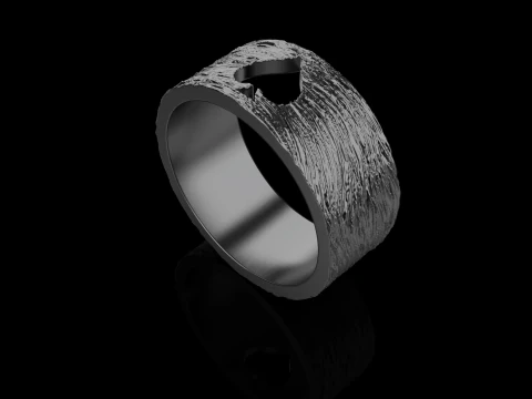 Card spades ring model 634 3D Print Model