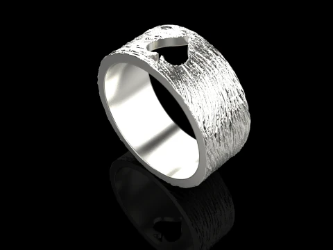 Card spades ring model 634 3D Print Model