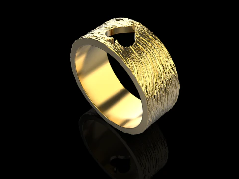 Card spades ring model 634 3D Print Model