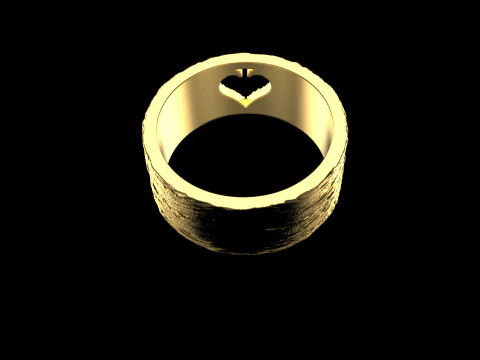 Card spades ring model 634 3D Print Model