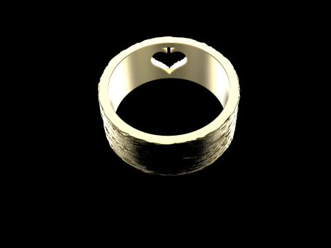 Card spades ring model 634 3D Print Model