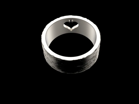 Card spades ring model 634 3D Print Model