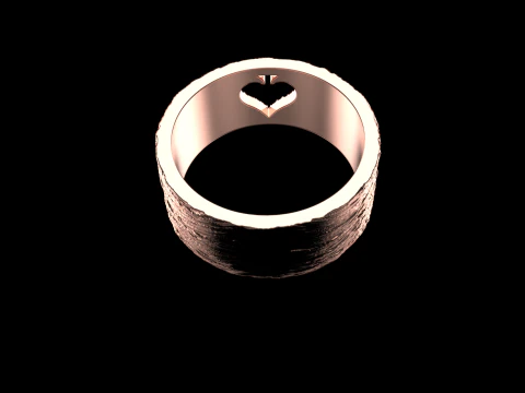 Card spades ring model 634 3D Print Model