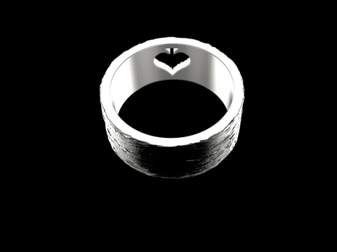 Card spades ring model 634 3D Print Model