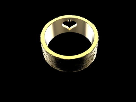 Card spades ring model 634 3D Print Model