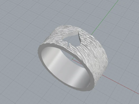 Card spades ring model 634 3D Print Model