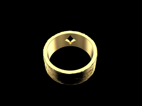 Card diamonds ring model 633 3D Print Model