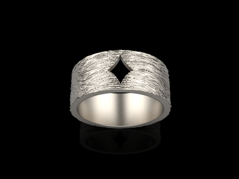 Karciany pierścionek z brylantami model 633 Model do druku 3D