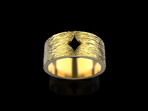 Karciany pierścionek z brylantami model 633 Model do druku 3D