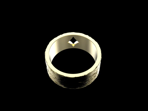 Card diamonds ring model 633 3D Print Model