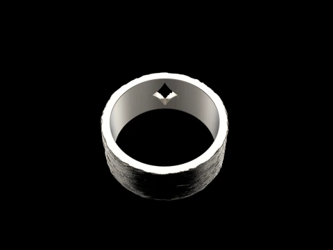Card diamonds ring model 633 3D Print Model