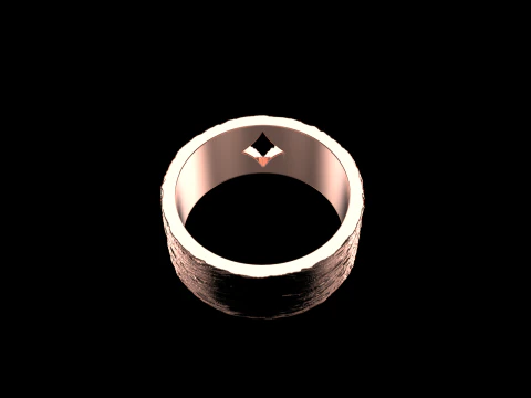Card diamonds ring model 633 3D Print Model