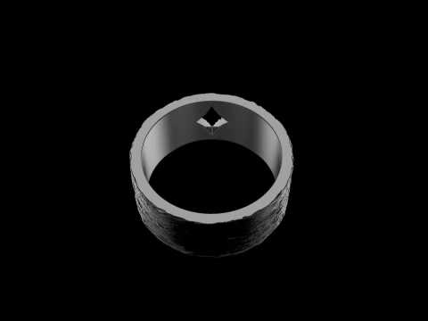 Card diamonds ring model 633 3D Print Model