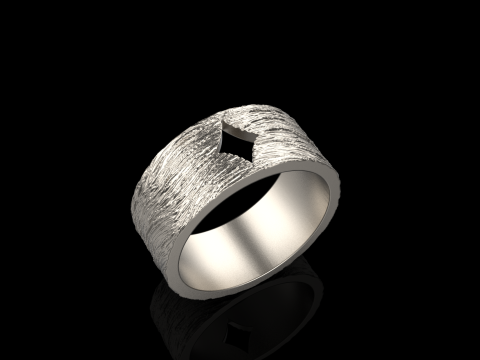 Karciany pierścionek z brylantami model 633 Model do druku 3D