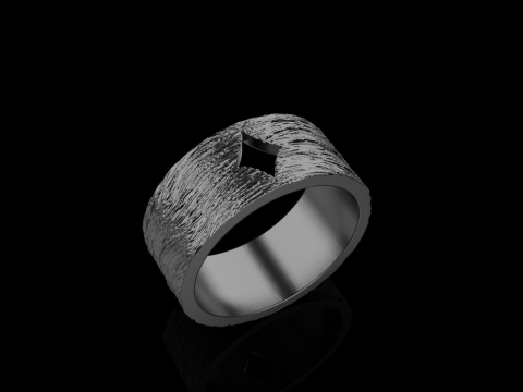 Karciany pierścionek z brylantami model 633 Model do druku 3D