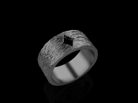Card diamonds ring model 633 3D Print Model