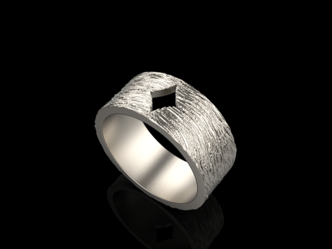 Karciany pierścionek z brylantami model 633 Model do druku 3D