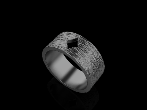 Karciany pierścionek z brylantami model 633 Model do druku 3D