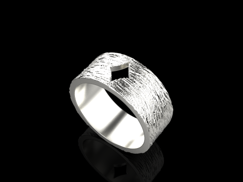 Karciany pierścionek z brylantami model 633 Model do druku 3D