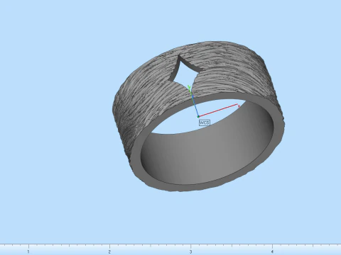 Card diamonds ring model 633 3D Print Model