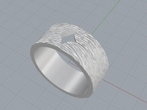 Card diamonds ring model 633 3D Print Model