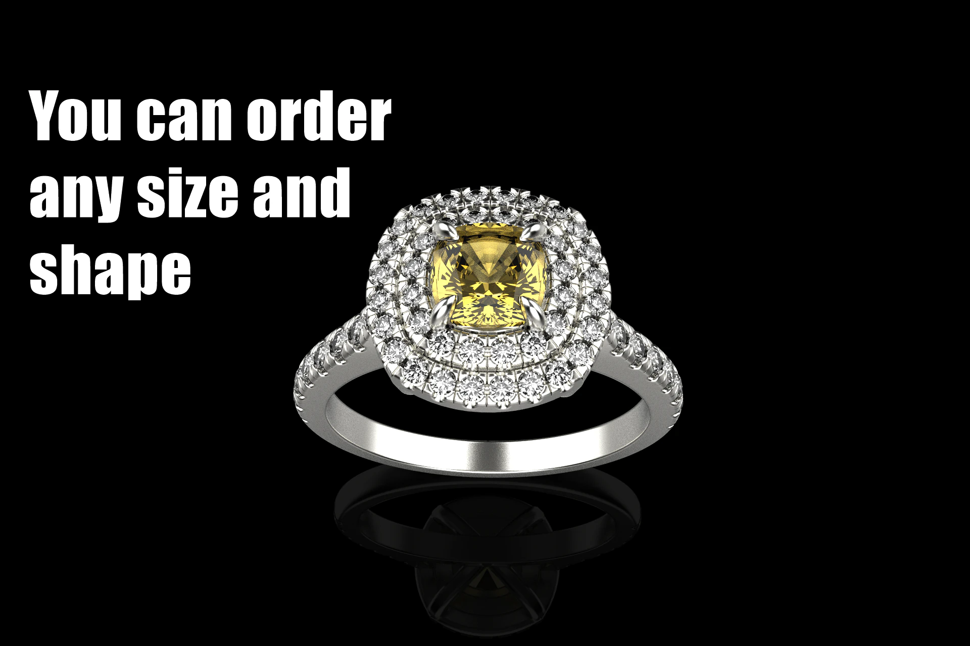 Engagement ring model 632 3D Print Model .c4d .max .obj .3ds .fbx .stl .blend 