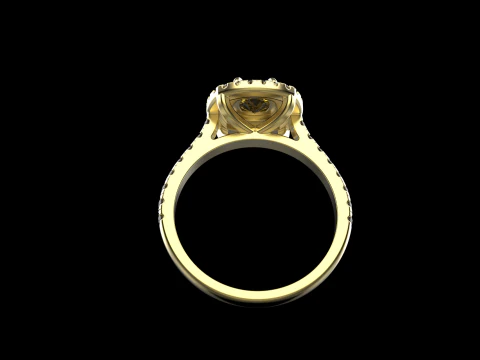 Engagement ring model 632 3D Print Model