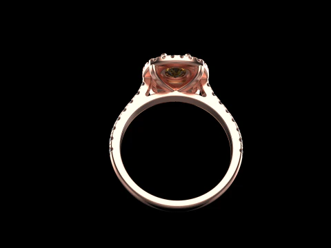 Engagement ring model 632 3D Print Model