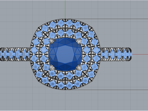 婚約指輪 モデル632 3Dプリントモデル