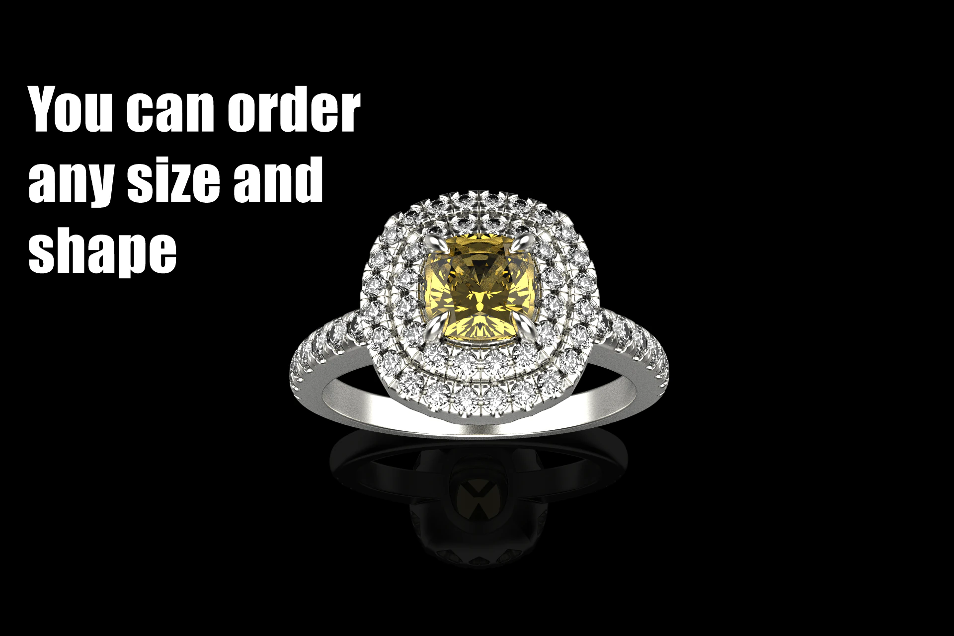 Engagement ring model 631 3D Print Model .c4d .max .obj .3ds .fbx .stl .blend 