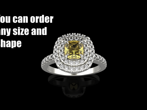 Nişan yüzüğü modeli 631 3D Baskı Modeli