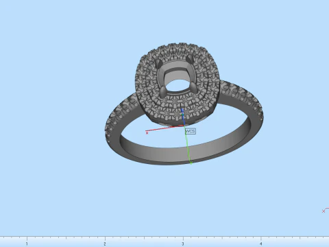 Engagement ring model 631 3D Print Model