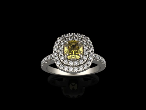 Engagement ring model 631 3D Print Model