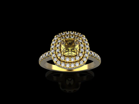Engagement ring model 631 3D Print Model