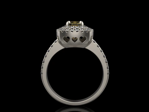 Engagement ring model 631 3D Print Model