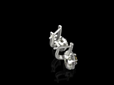 Cushion earring model 630 3D Print Model
