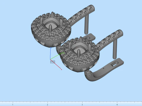 Cushion earring model 630 3D Print Model