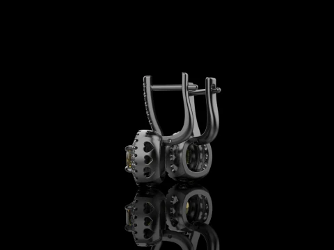 Cushion earring model 630 3D Print Model