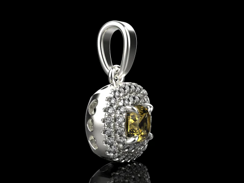 Cushion pendant model 629 3D Print Model