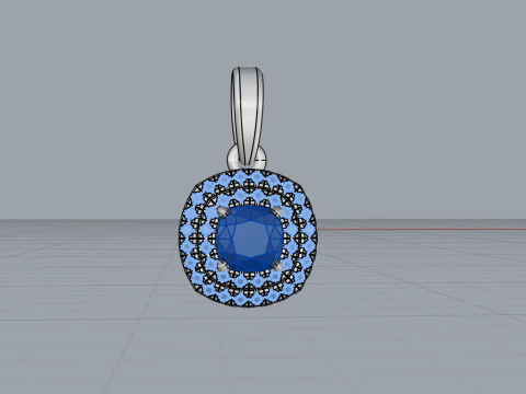 Cushion pendant model 629 3D Print Model
