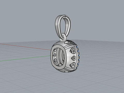 Cushion pendant model 629 3D Print Model