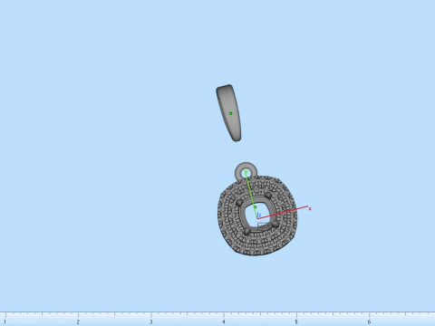 Cushion pendant model 629 3D Print Model