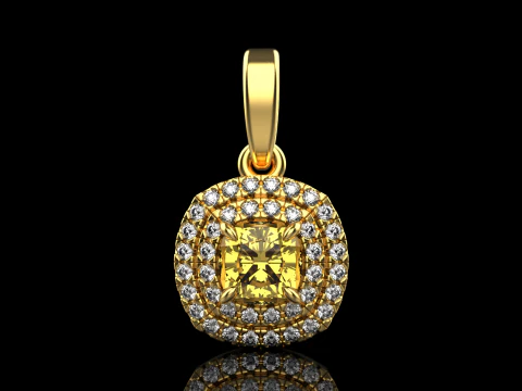 Cushion pendant model 629 3D Print Model