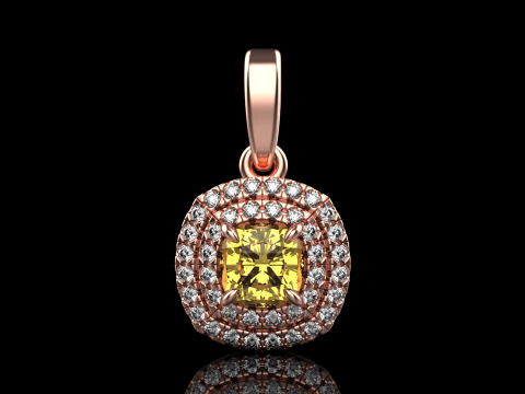 Cushion pendant model 629 3D Print Model