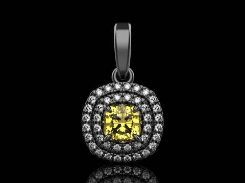 Cushion pendant model 629 3D Print Model